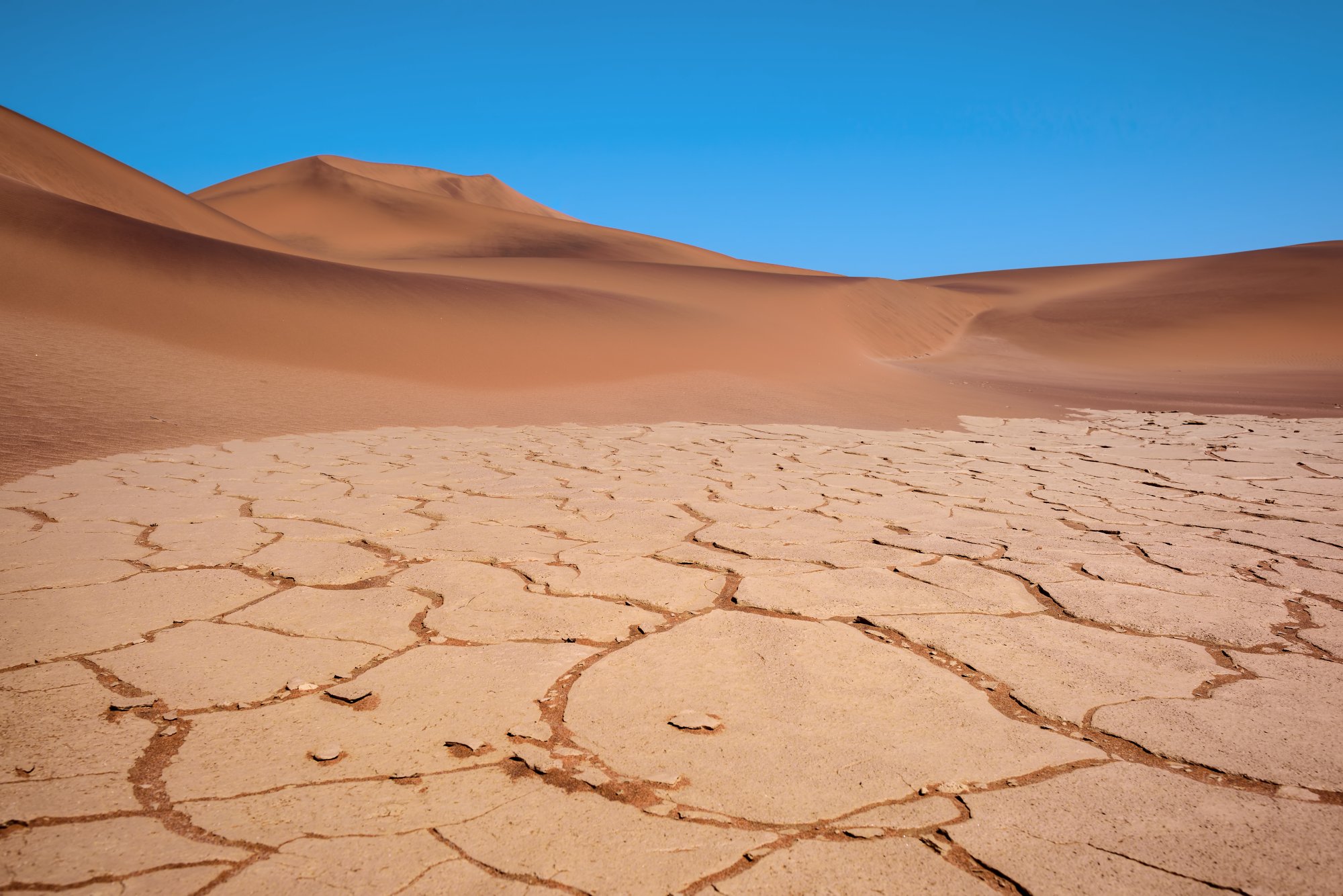 Walvis bay - north part of Namib desert with amazing sand dunes, Namibia, Africa.