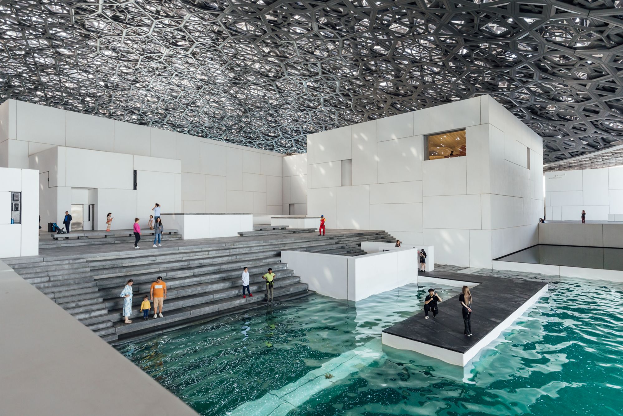 Louvre Abu Dhabi, Kunstmuseum, AIDA, AIDAcosma, Kreuzfahrt, Kreuzschiff, Orient, Abu Dhabi, Vereinigte Arabische EmirateFotograf: Thomas Roetting
