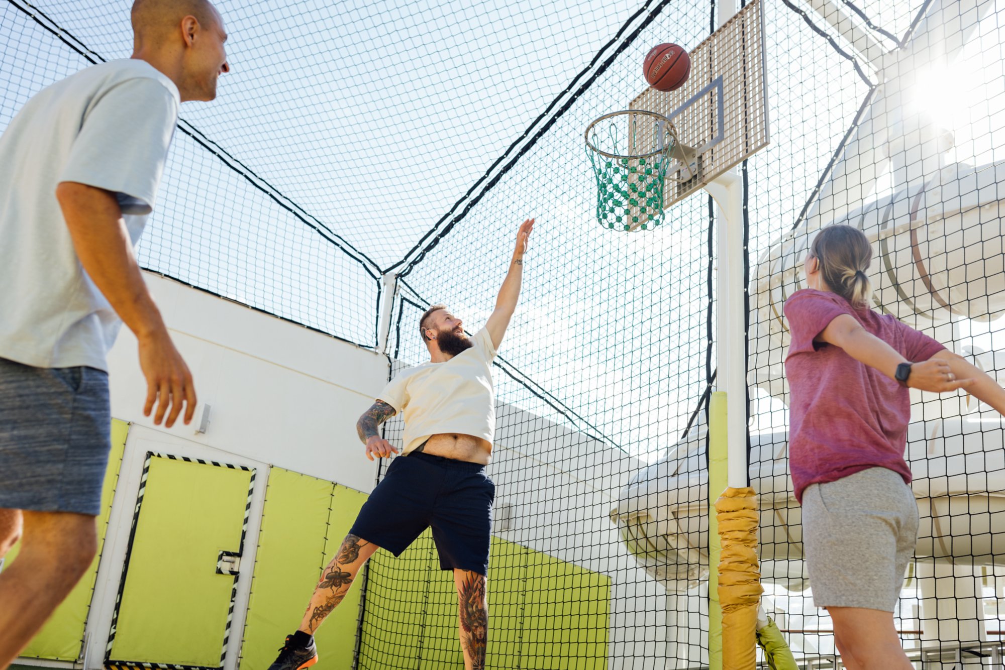 Basketball an Bord