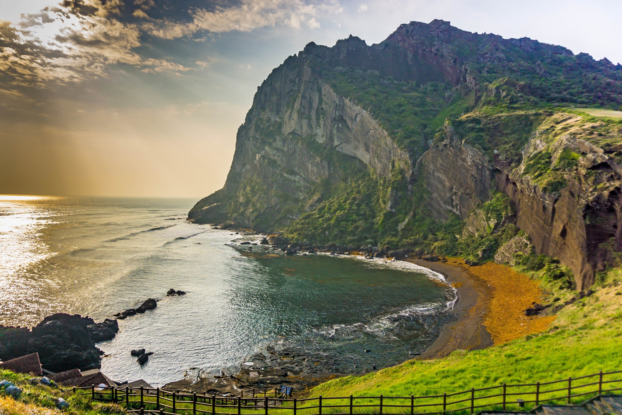 The Songaksan Mountain on Jeju Island in South Korea.; Shutterstock ID 564285739; purchase_order: BB23-28333 at; job: ; client: AIDA Cruises; other: 