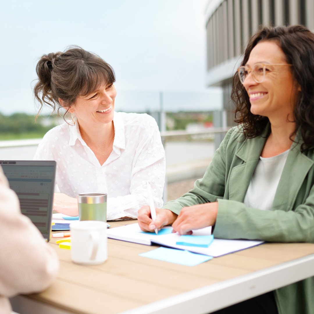 AIDA Mitarbeiterinnen in einem Meeting