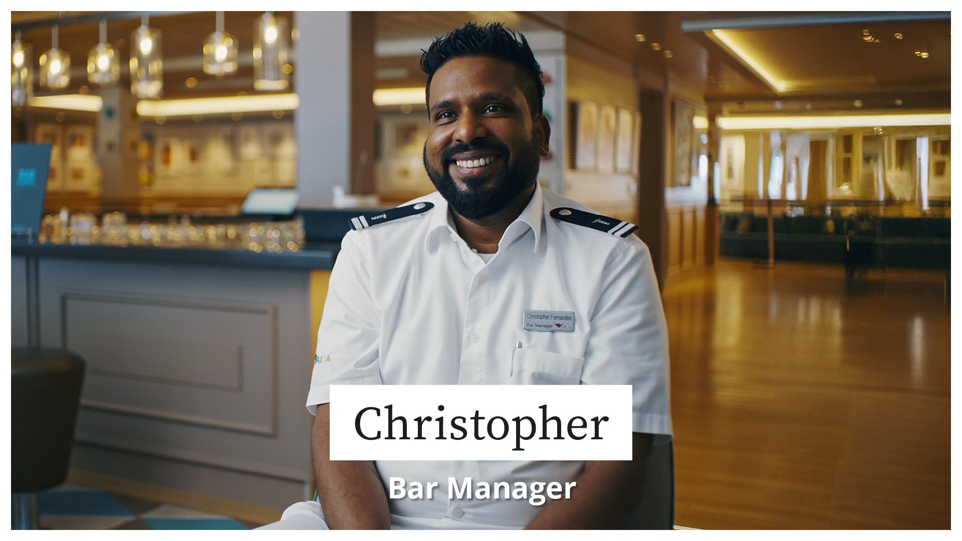 Christopher Fernandes in der Art Bar