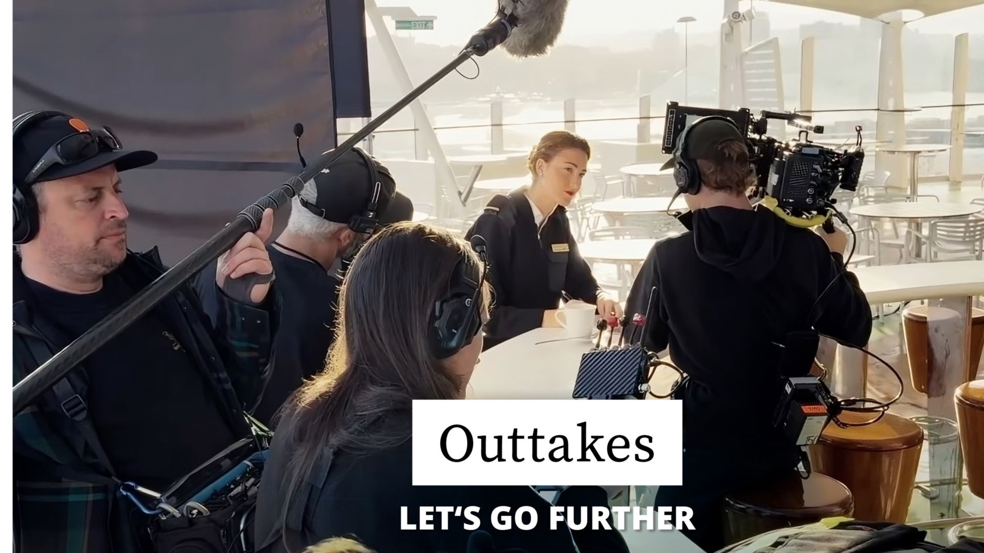 Filming for the LET'S GO FURTHER campaign