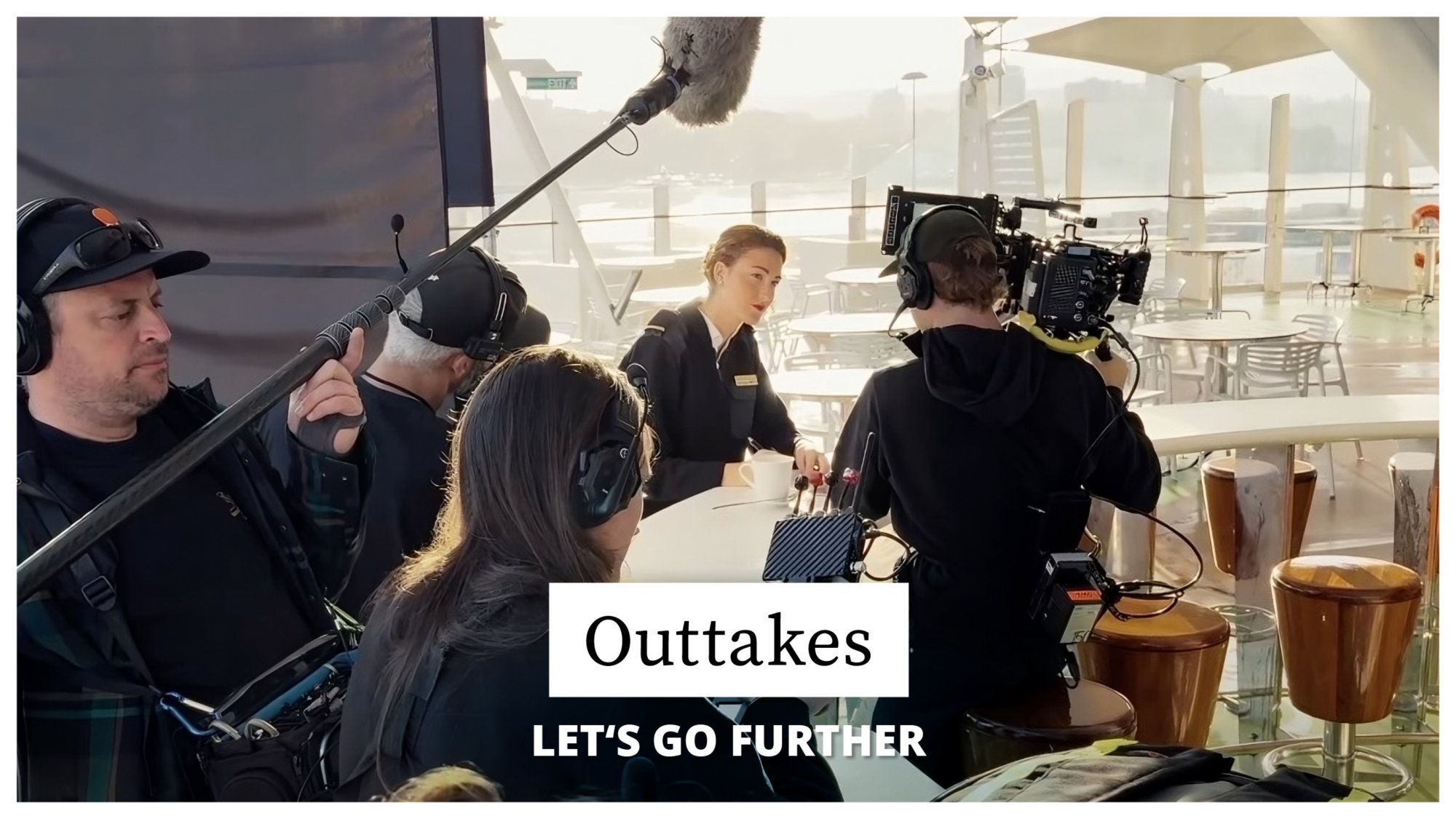 Dreharbeiten für LET'S GO FURTHER Kampagne