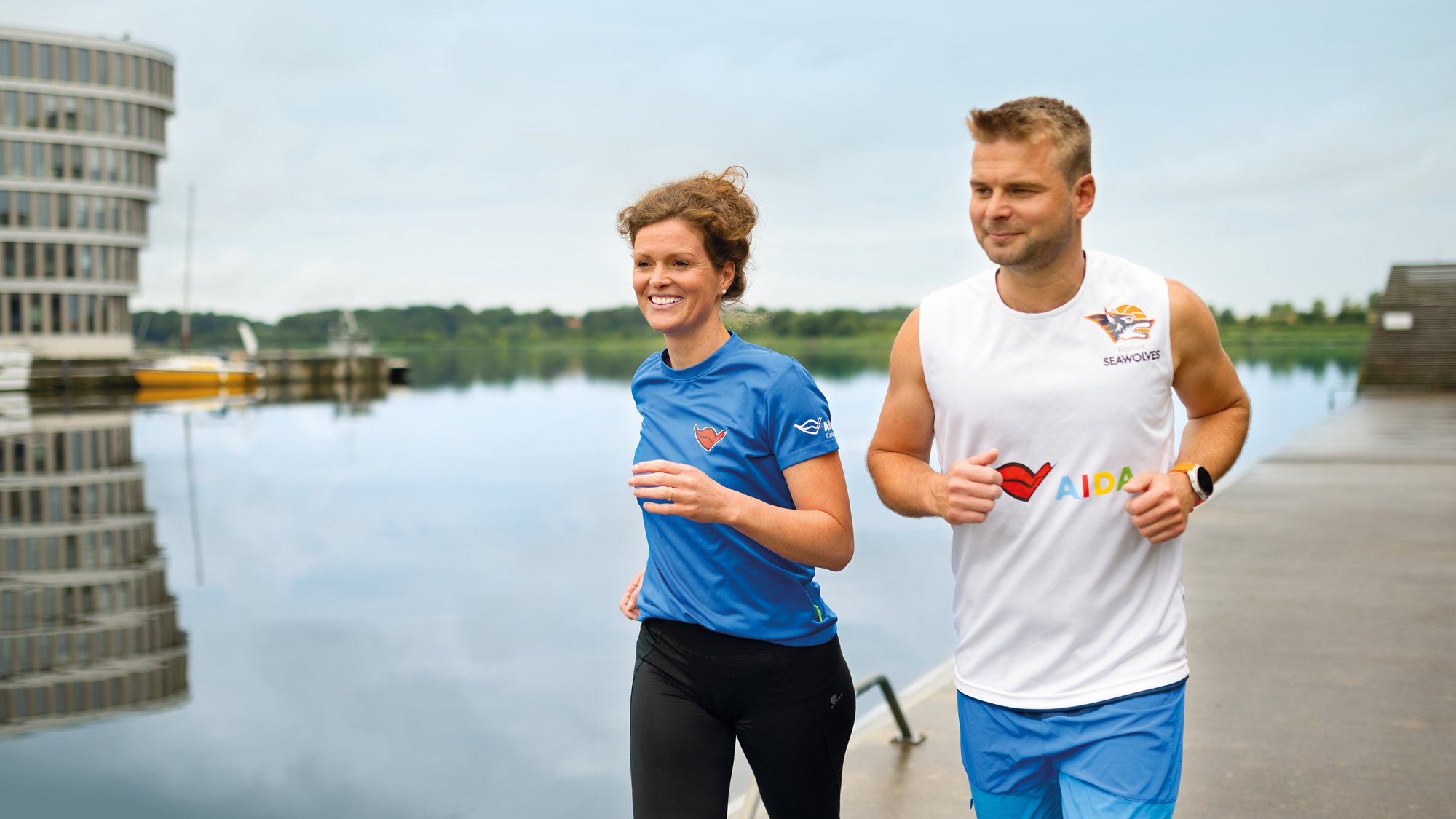 AIDA Mitarbeitende am Joggen