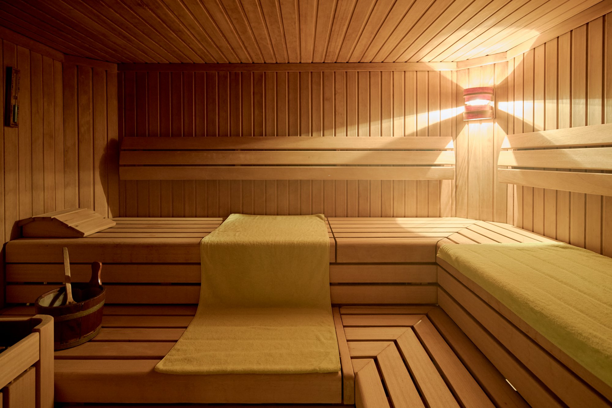 Crew sauna on board