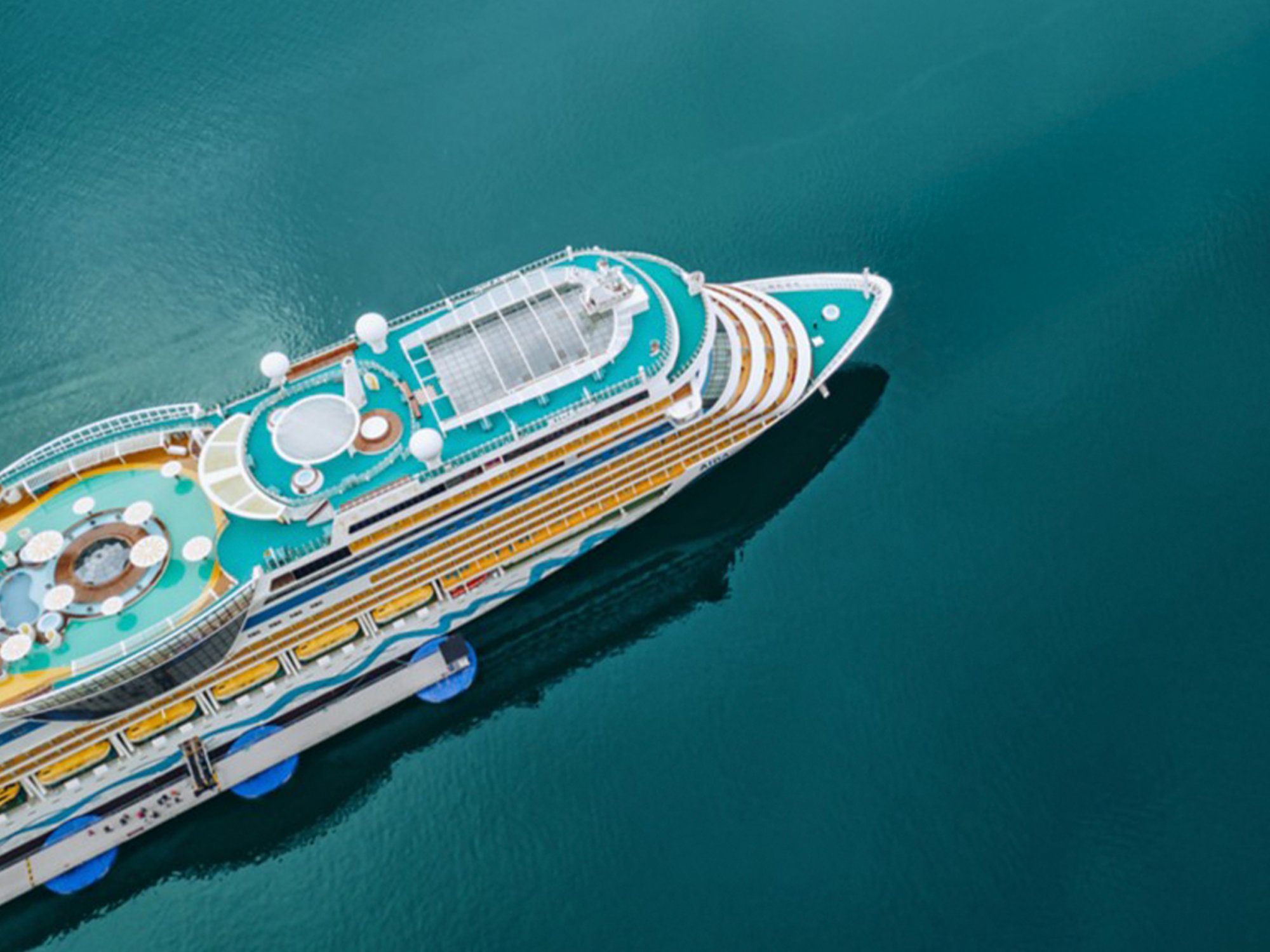 AIDAselection Schiff von Oben 