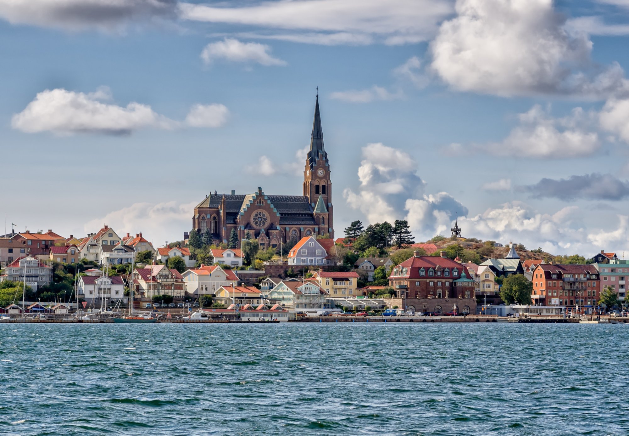 Stadtpanorama von Lysekil