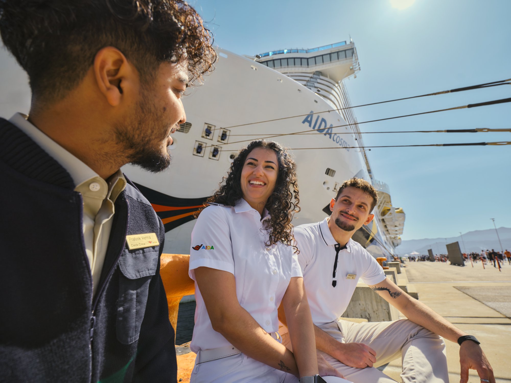 AIDA Crew vor AIDAcosma