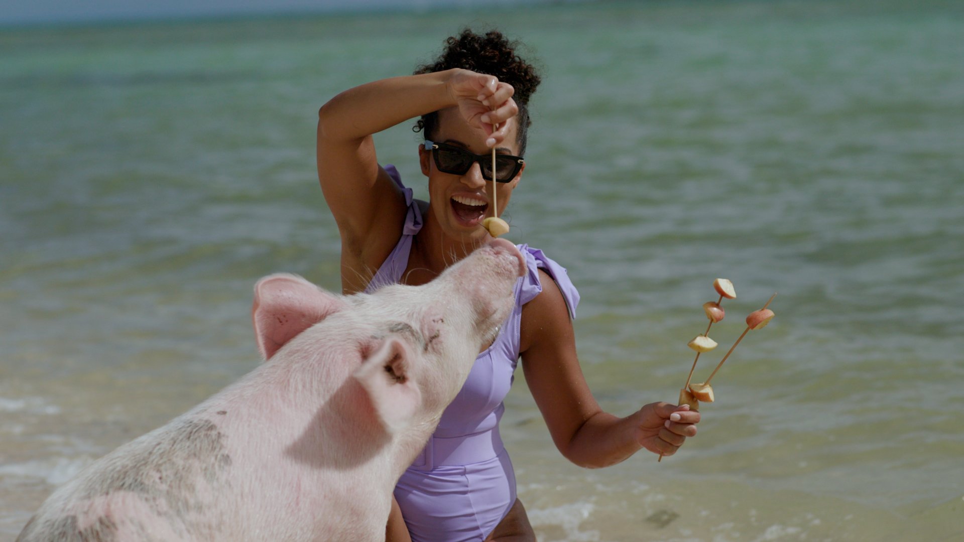 Schwimmende Schweine & Crystal Beach