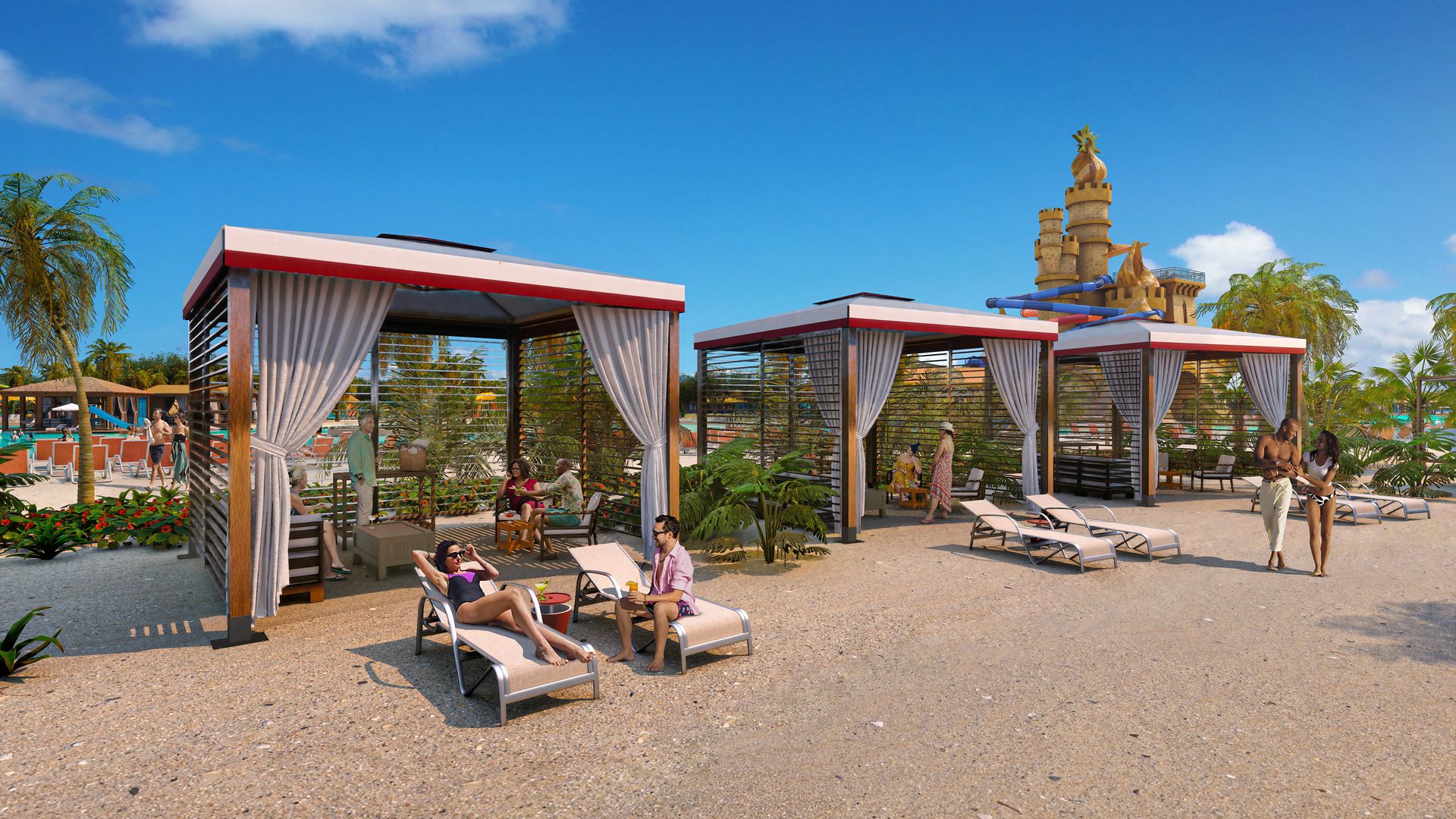 Cabana am Pearl Cove Beach Club (ab 18 Jahren)