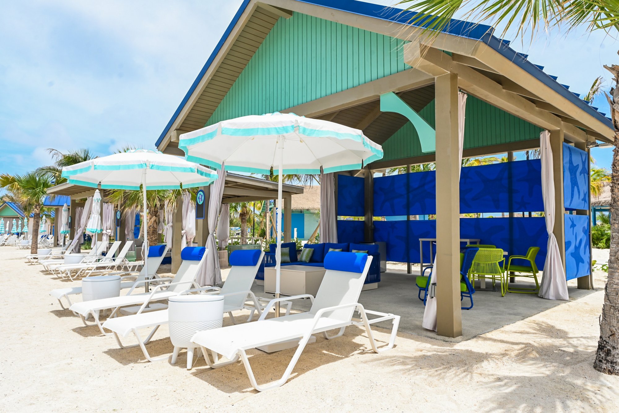 Große Cabana an Starfish Lagoon North mit Mittagessen