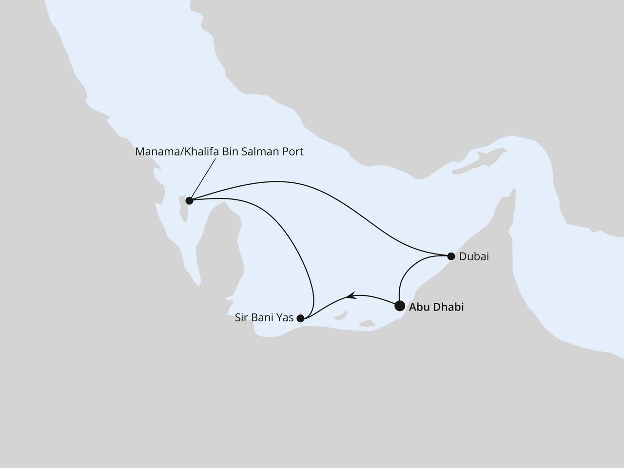 Orient ab Abu Dhabi