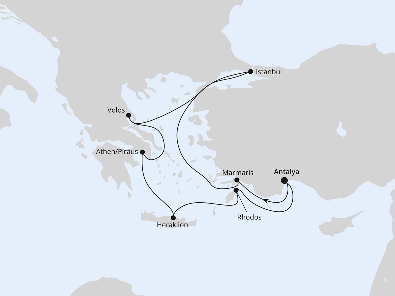 Östliches Mittelmeer mit Istanbul 2