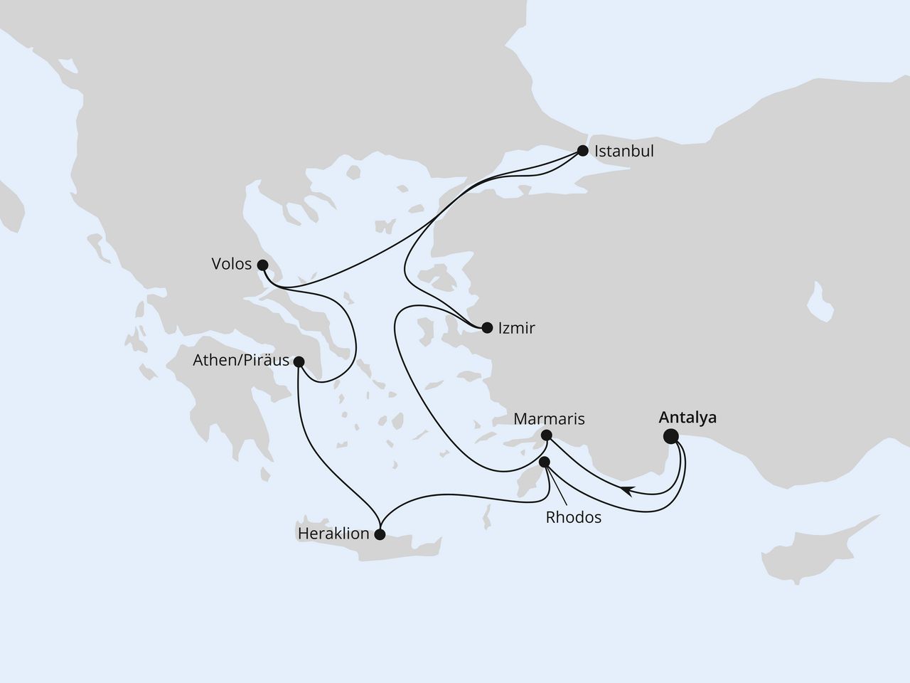 Östliches Mittelmeer mit Istanbul ab Antalya 2