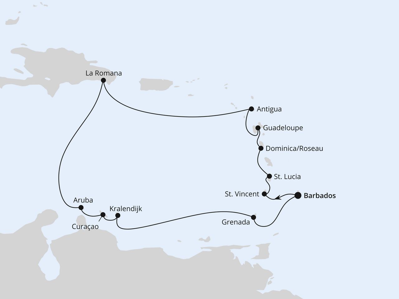 Karibische Inseln ab Barbados
