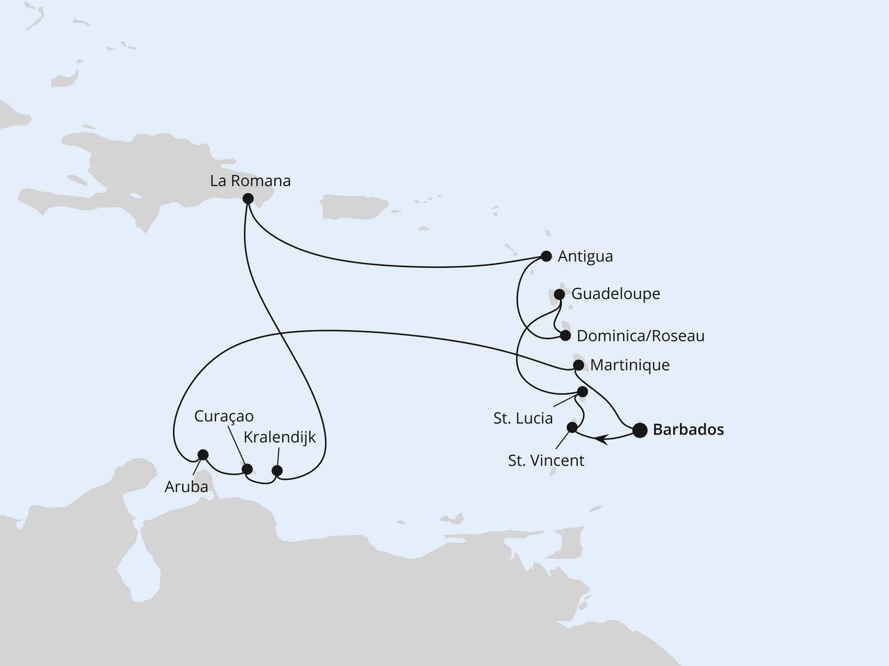 Karibische Inseln ab Barbados