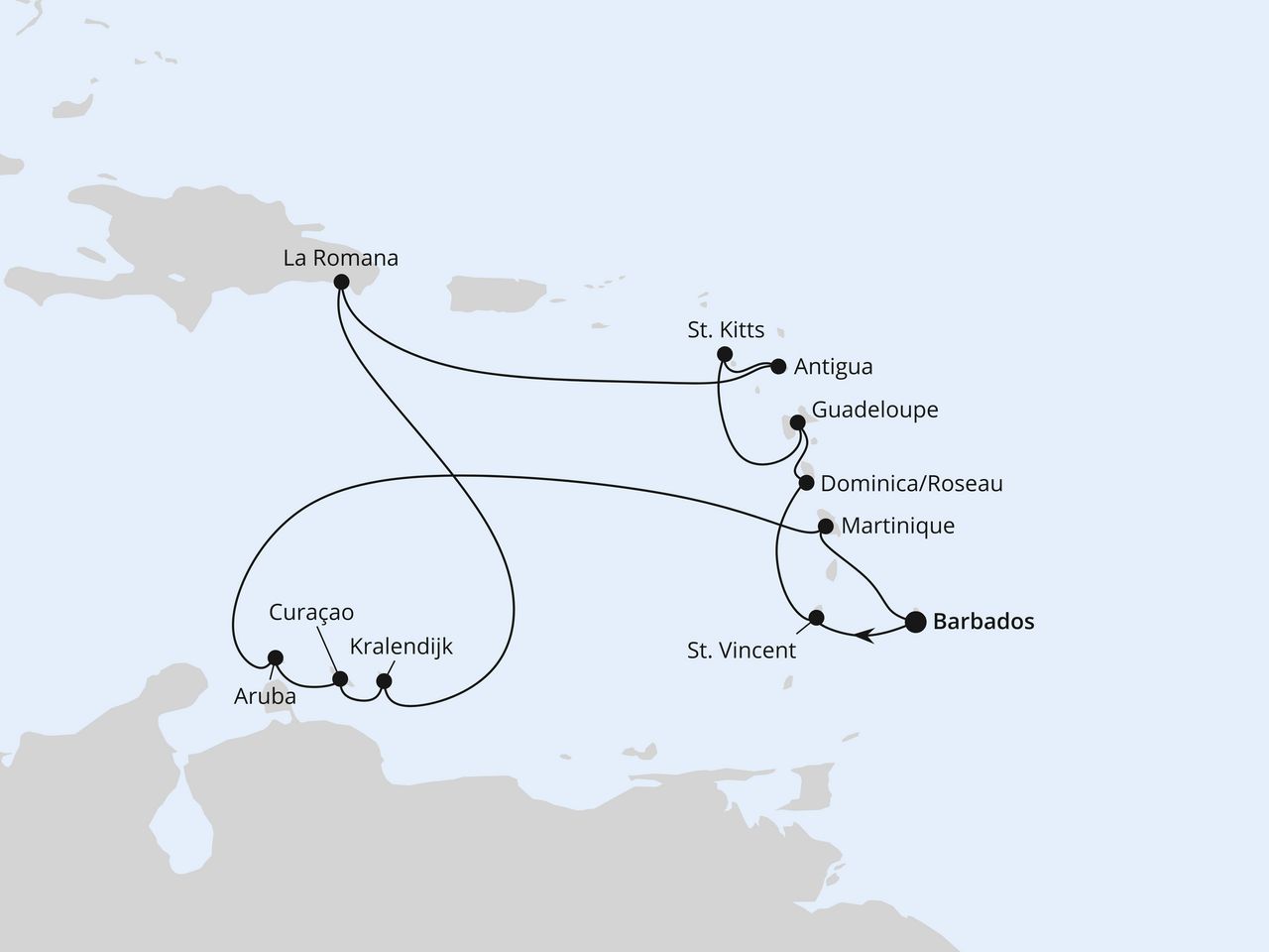 Karibische Inseln ab Barbados