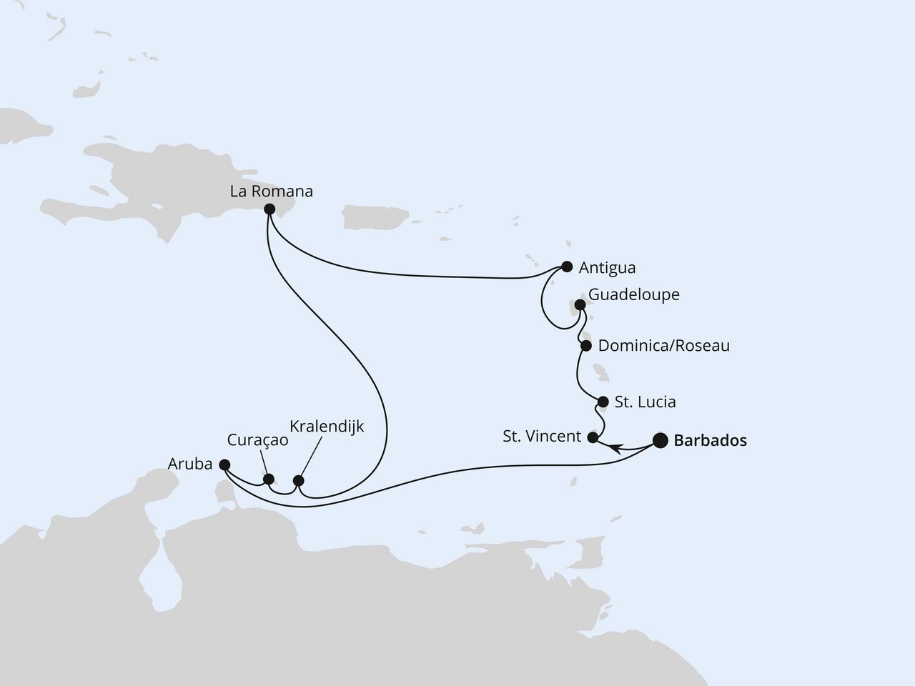 Karibische Inseln ab Barbados