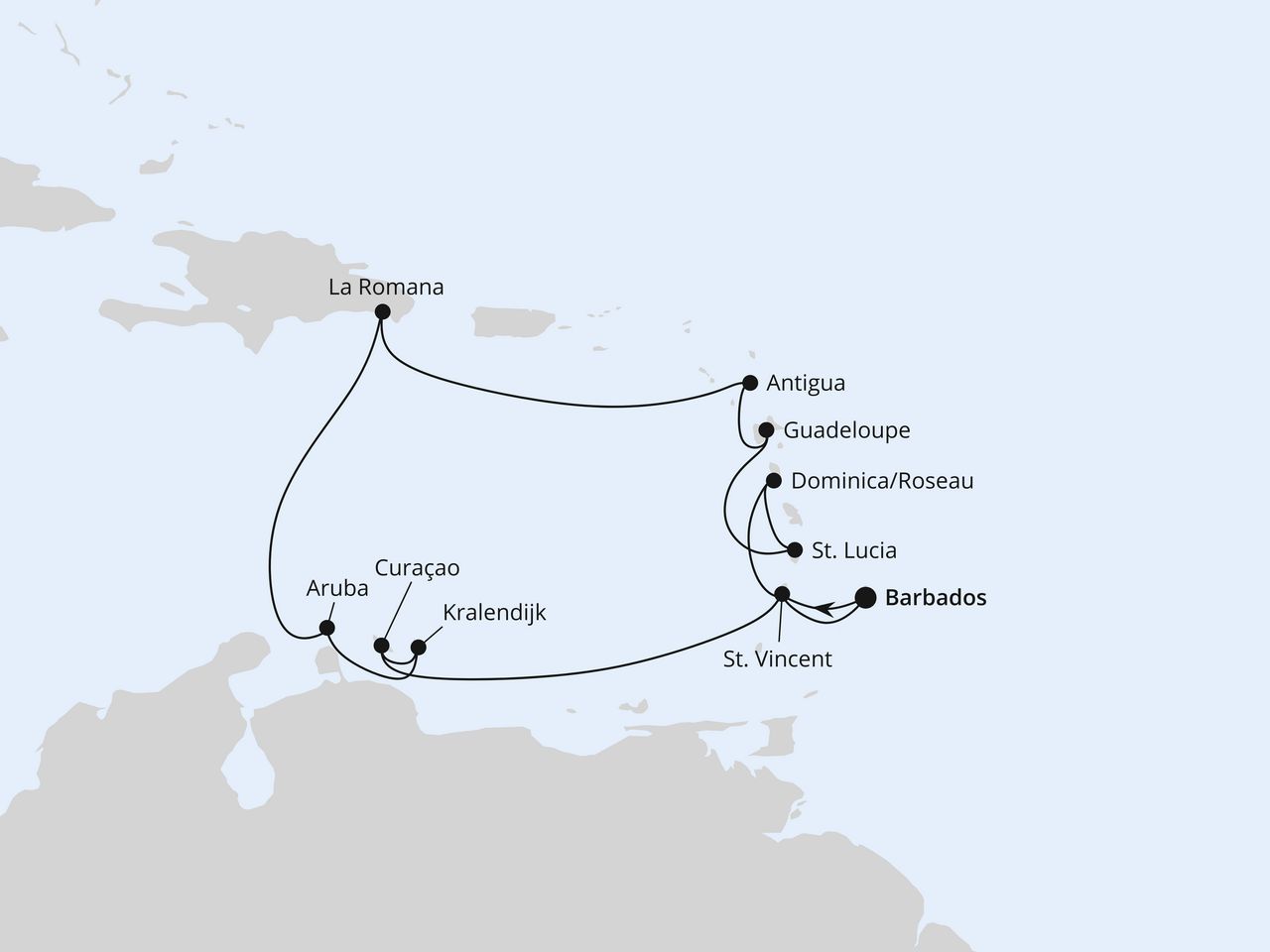 Karibische Inseln ab Barbados