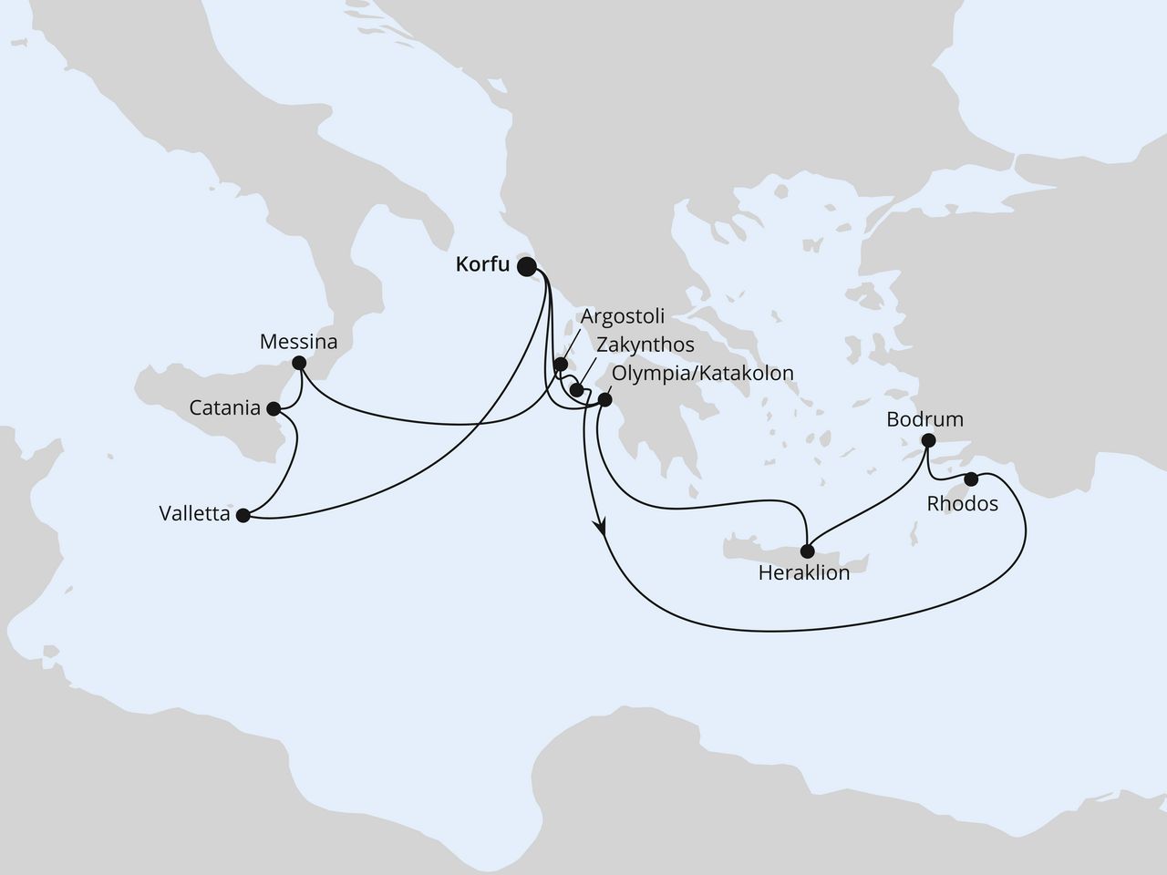 Griechenland & Mittelmeerinseln ab Korfu 2