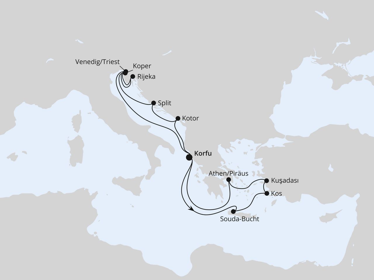 Adria & Griechenland ab Korfu 2