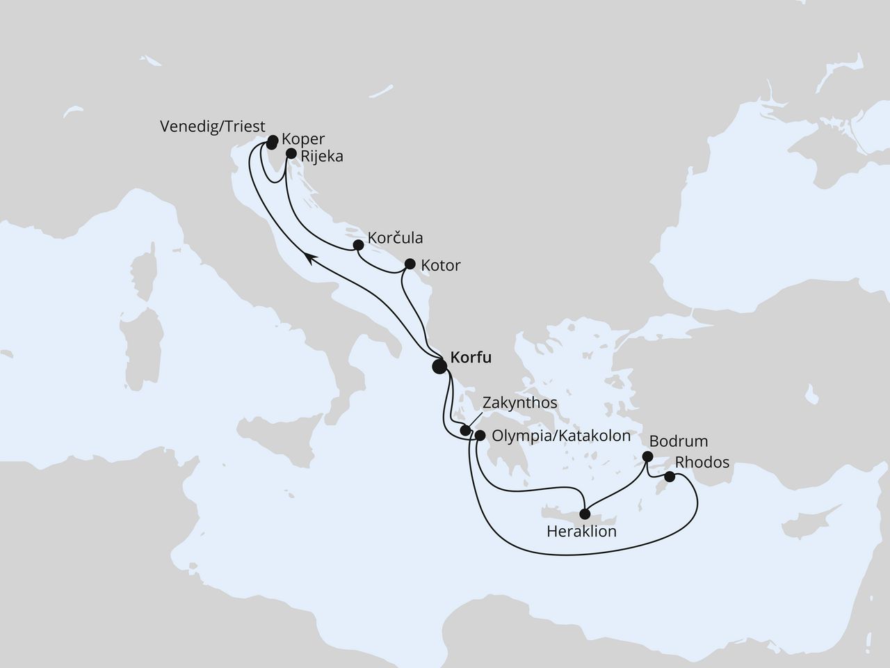 Adria & Griechenland ab Korfu 2