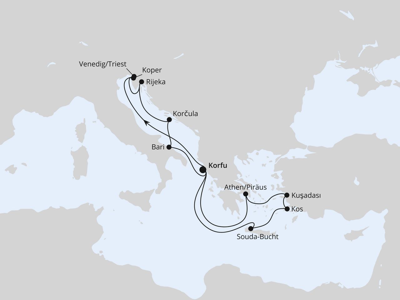 Adria & Griechenland ab Korfu 1