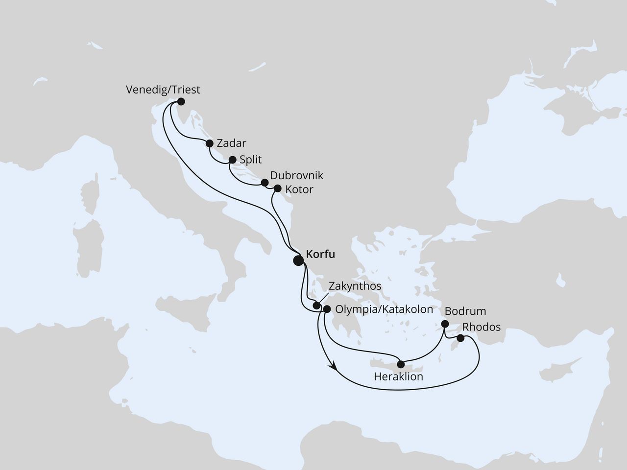 Adria & Griechenland ab Korfu 2