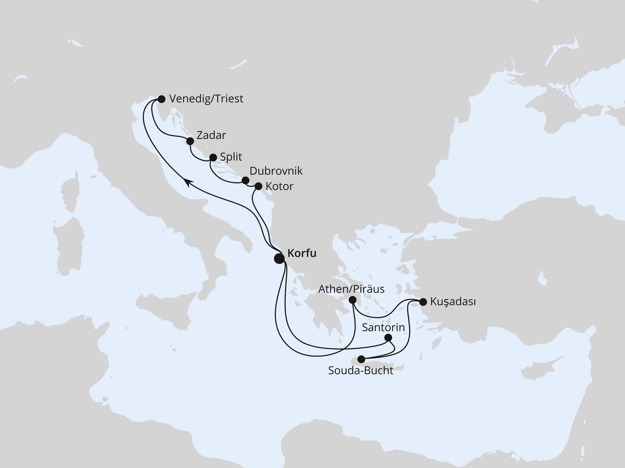 Adria & Griechenland ab Korfu 1