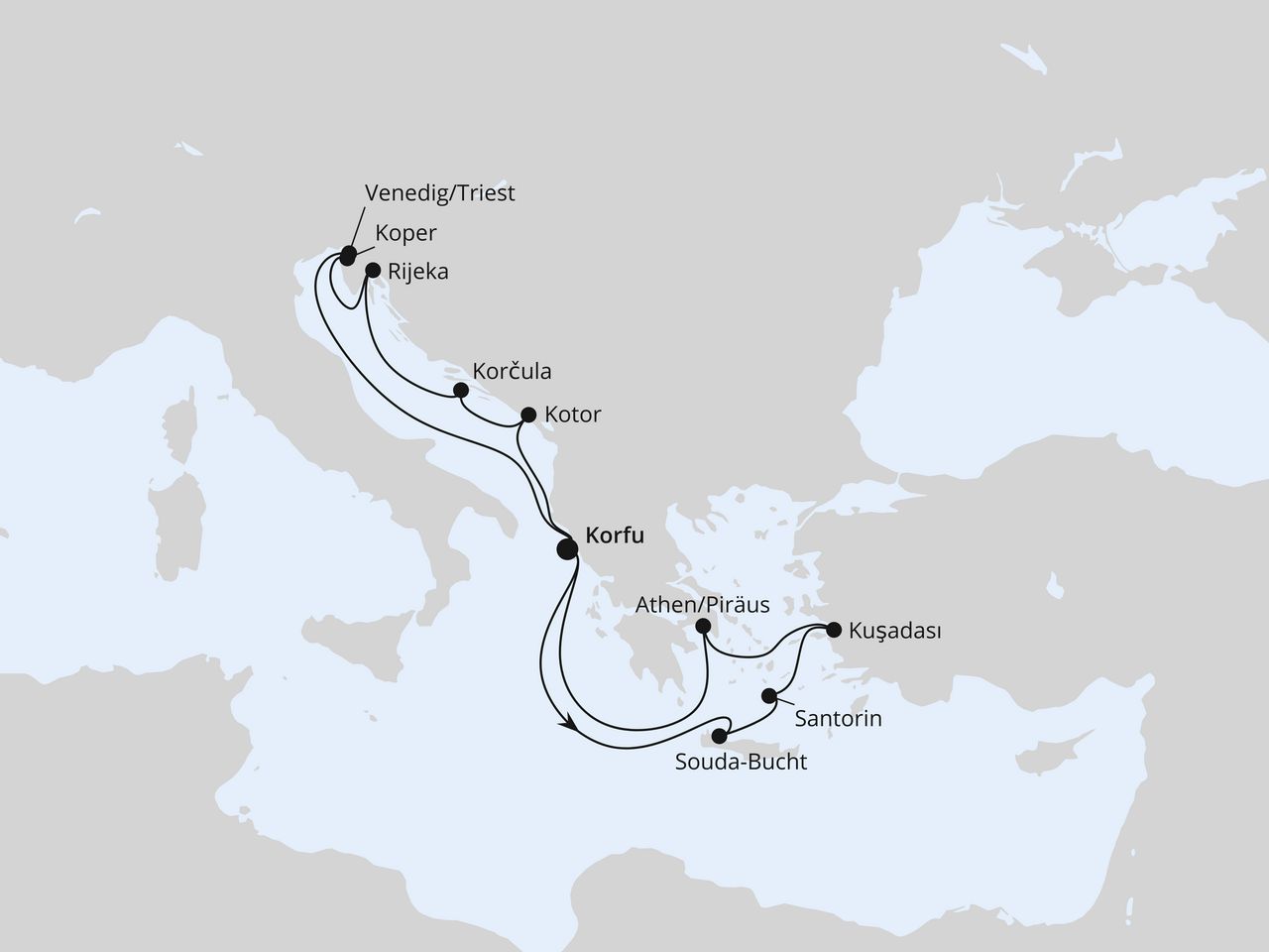 Adria & Griechenland ab Korfu 1