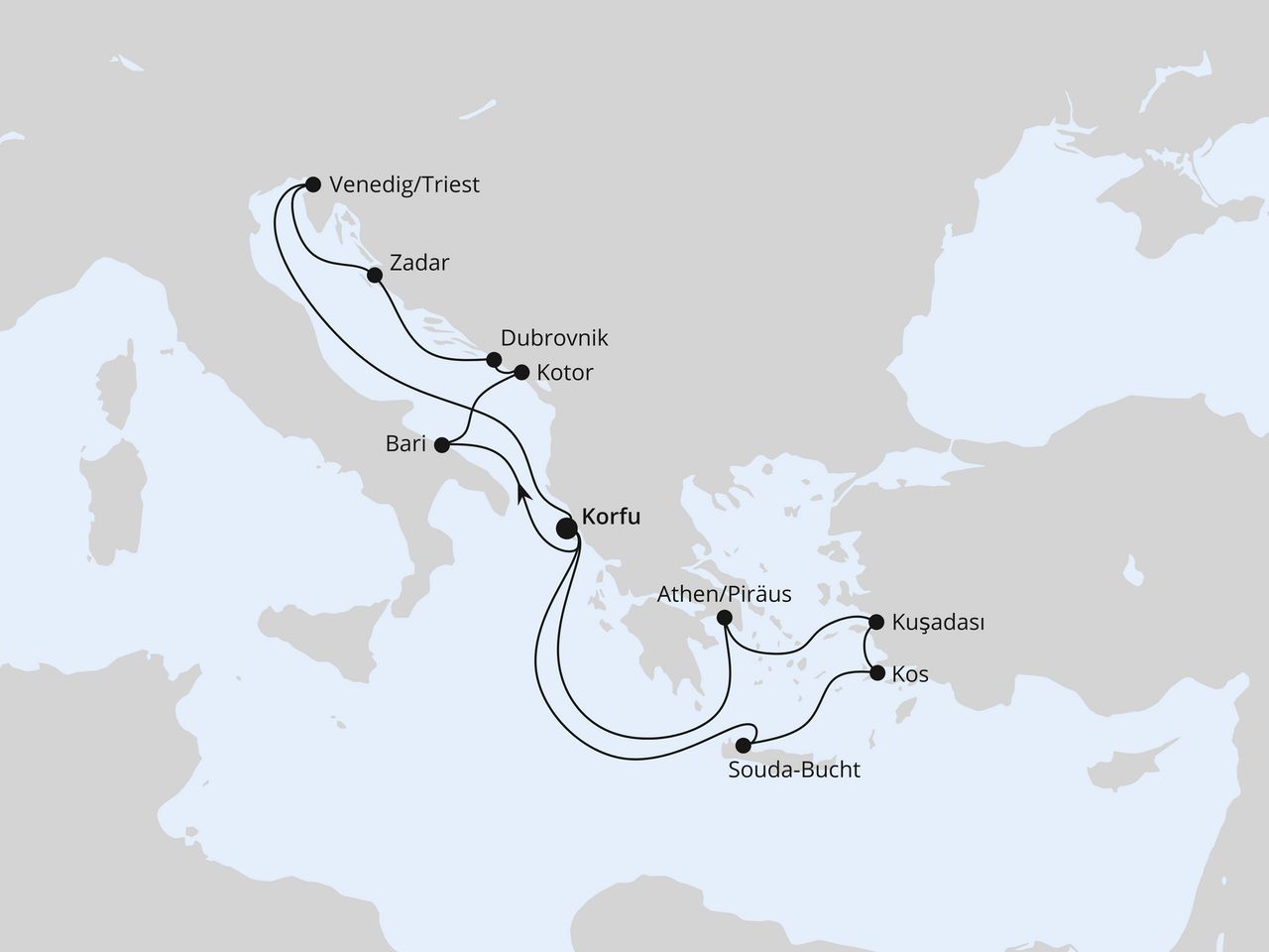 Adria & Griechenland ab Korfu 1