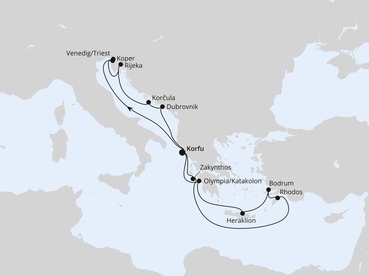Adria & Griechenland ab Korfu 2