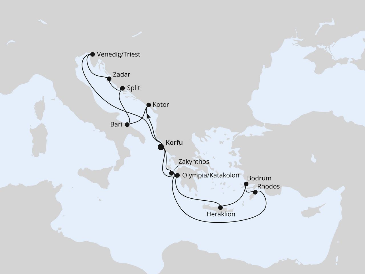 Adria & Griechenland ab Korfu 2