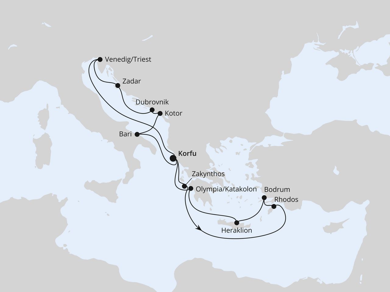Adria & Griechenland ab Korfu 2