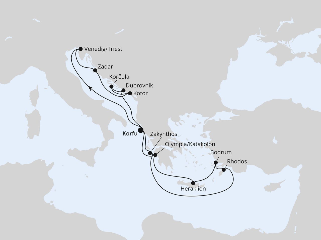 Adria & Griechenland ab Korfu 2