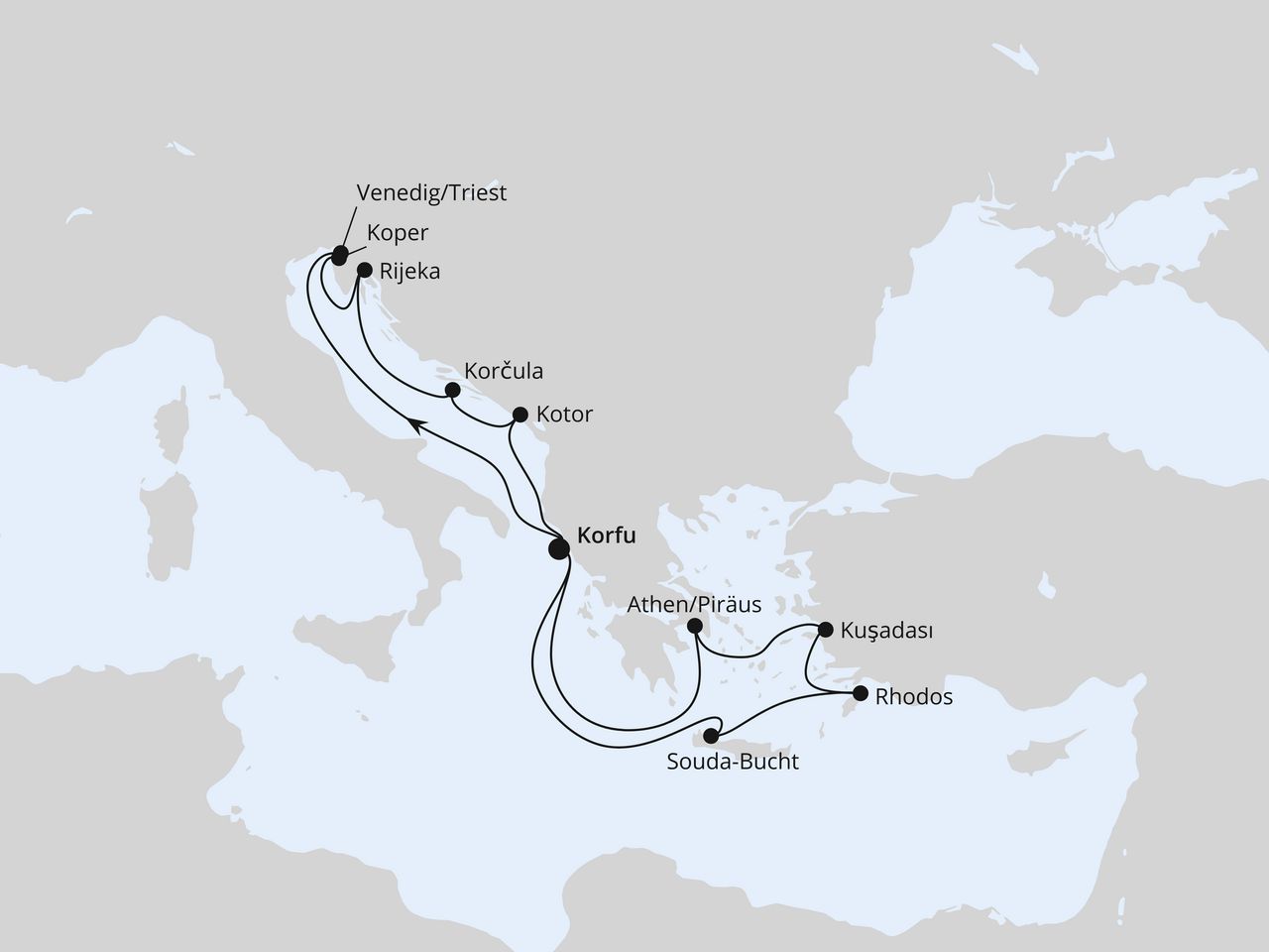 Adria & Griechenland ab Korfu 1