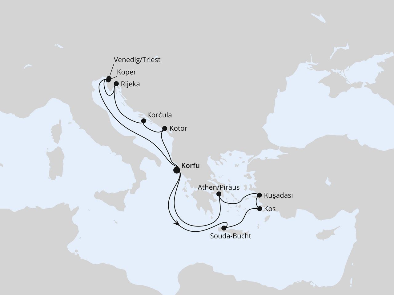 Adria & Griechenland ab Korfu 1