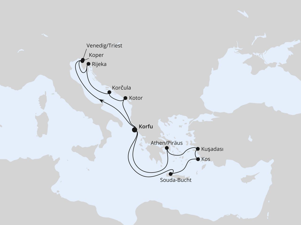 Adria & Griechenland ab Korfu 1
