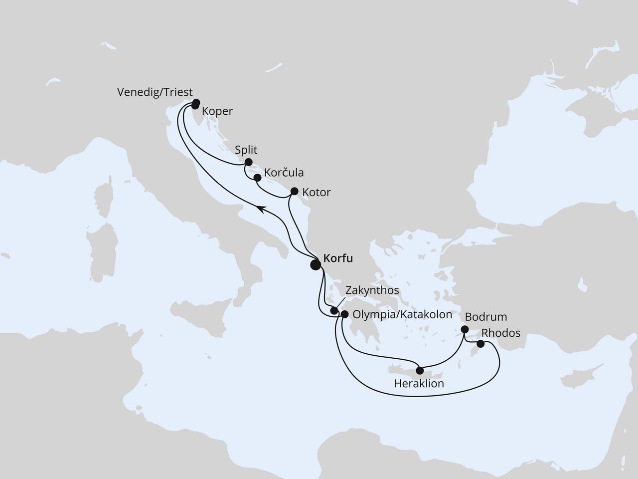 Adria & Griechenland ab Korfu 2