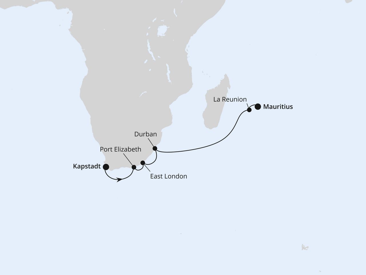 Südafrika mit La Réunion & Mauritius 2