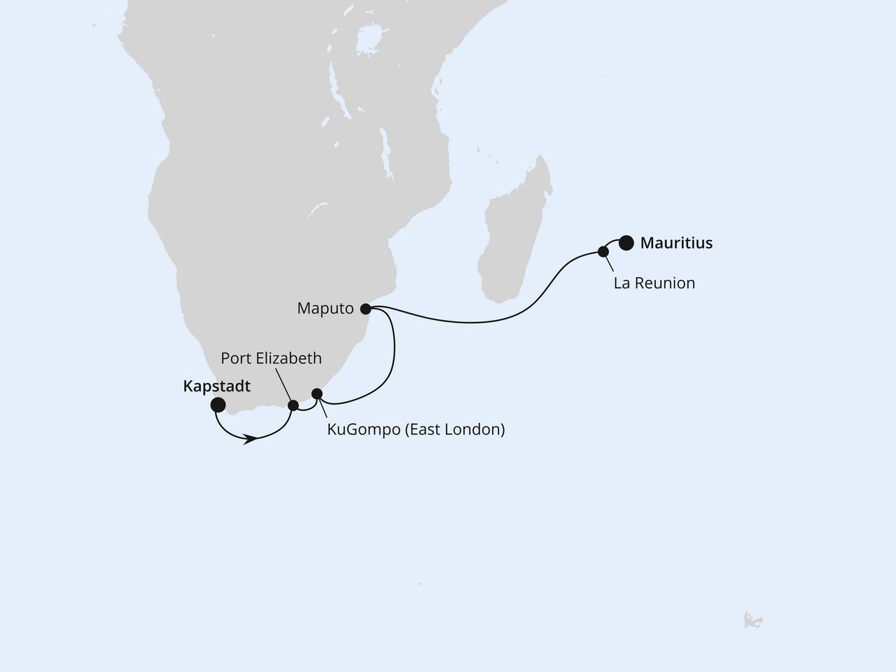 Südafrika, La Réunion & Mauritius 2