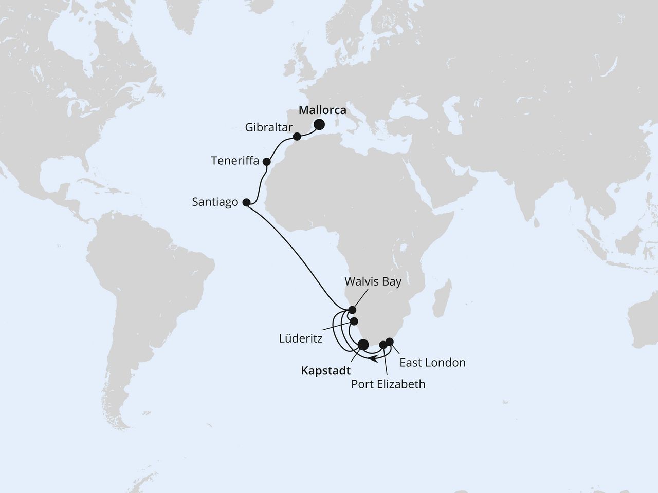 Weltenbummler Südafrika & Namibia ab Kapstadt