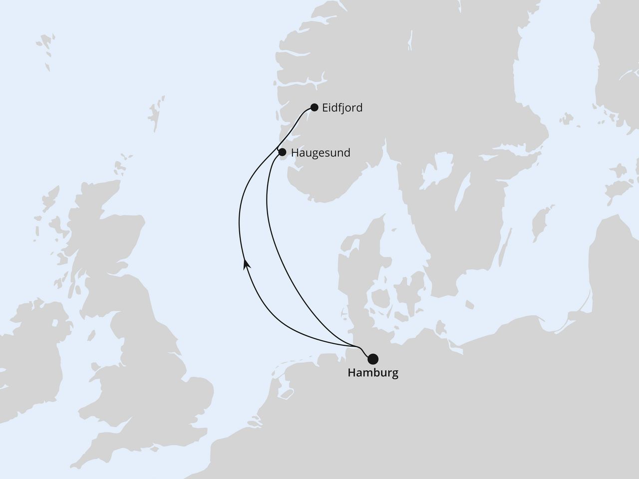 Kurzreise nach Norwegen ab Hamburg