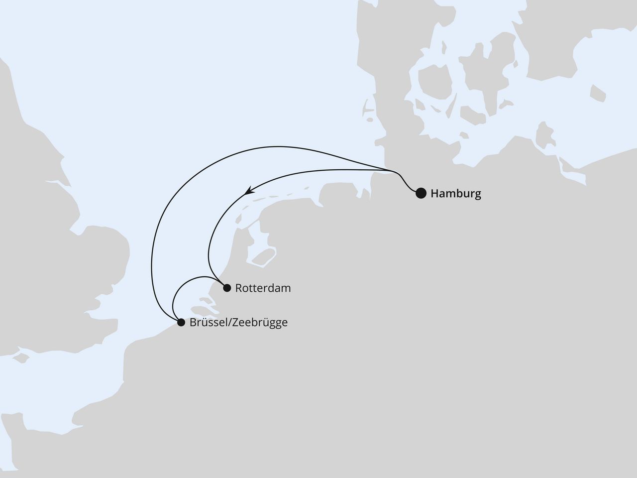 Kurzreise nach Niederlande & Belgien ab Hamburg