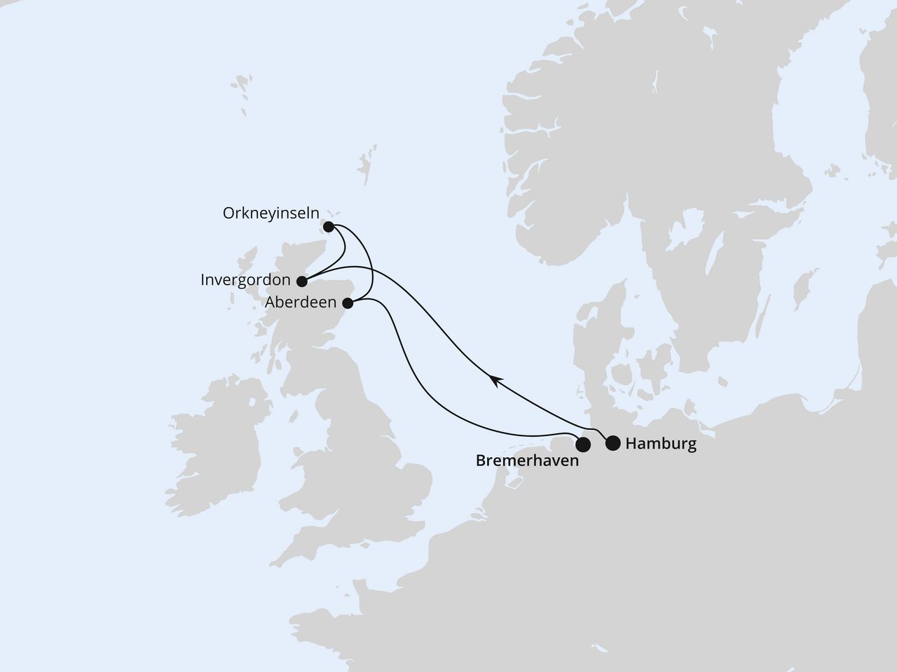 Schottische Highlights ab Hamburg bis Bremerhaven