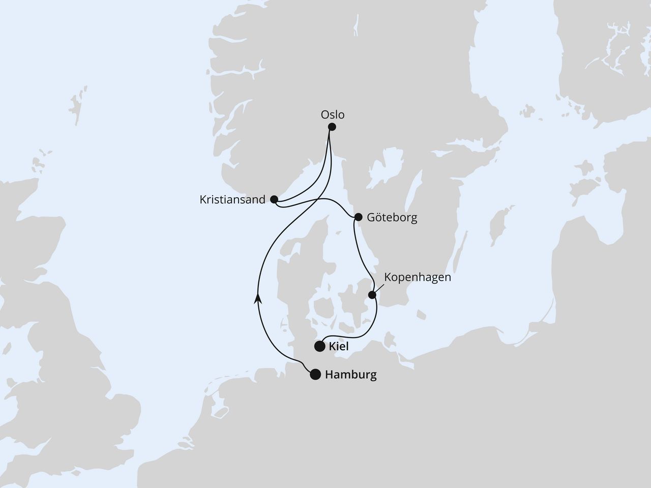 Skandinavische Highlights ab Hamburg