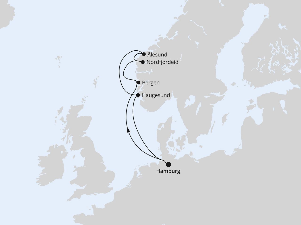 Norwegen ab Hamburg