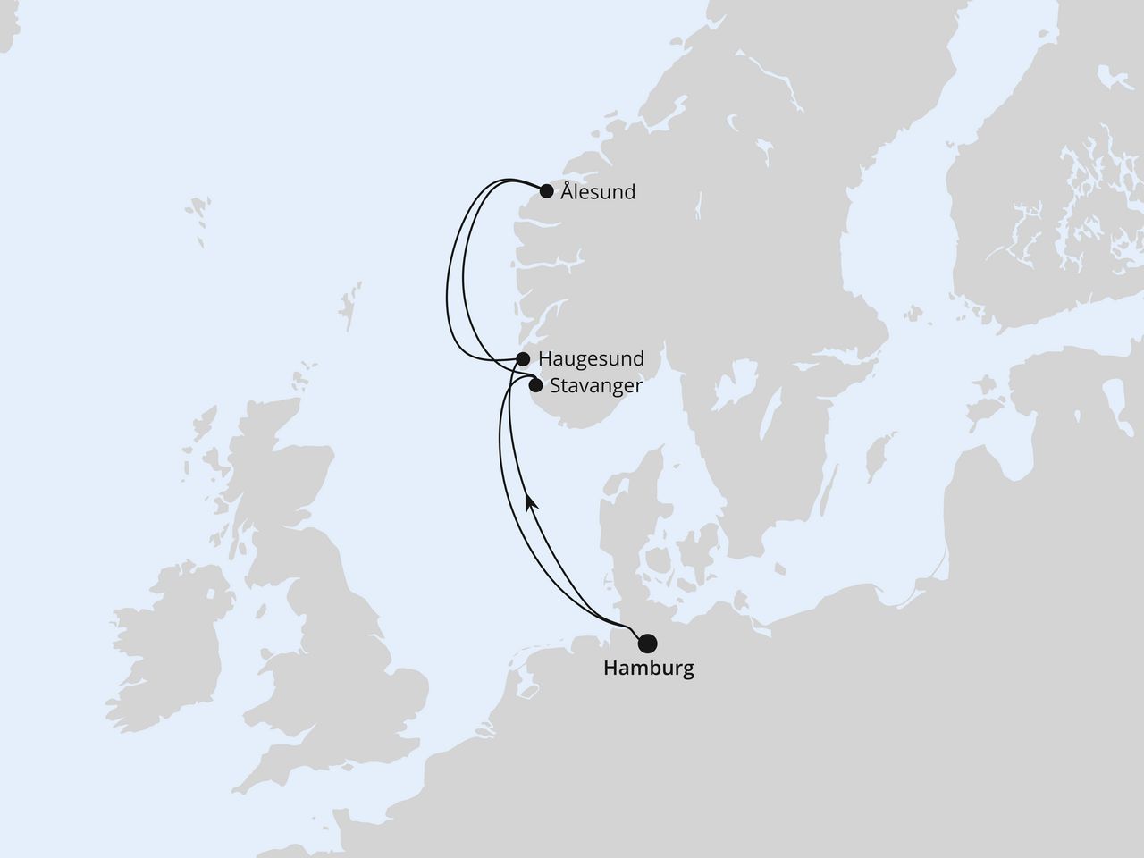 Norwegen ab Hamburg