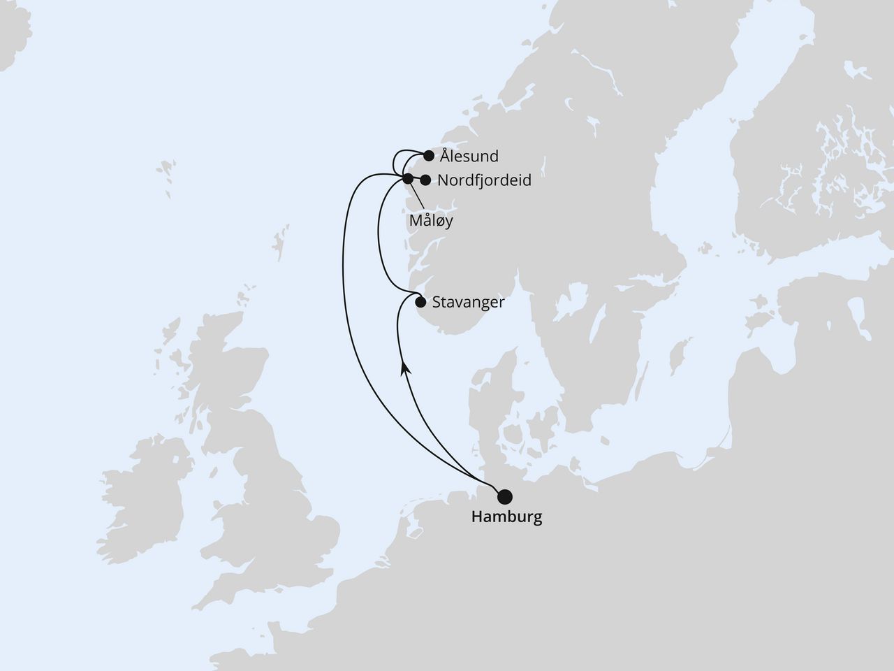 Norwegen ab Hamburg